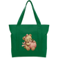 Pink teddy pumpkin Cotton Tote Bag