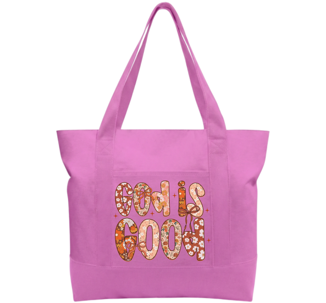 God is Good Cotton Tote Bag
