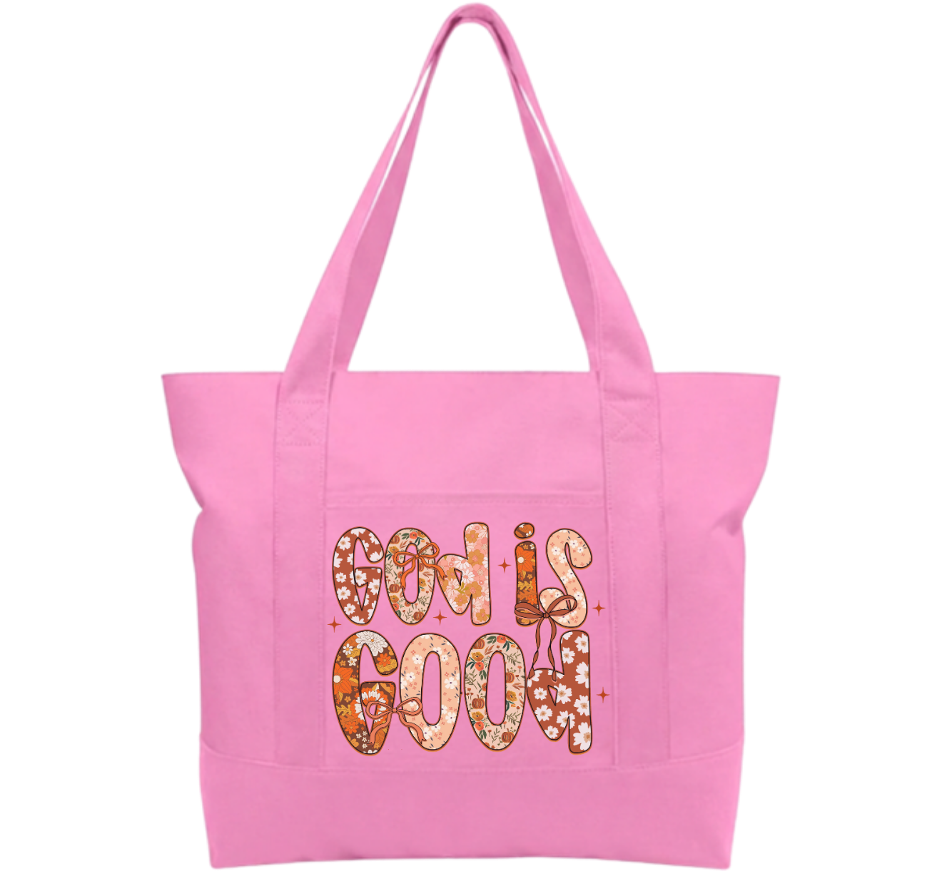 God is Good Cotton Tote Bag