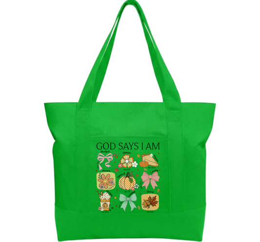 God is Good Cotton Tote Bag