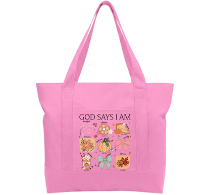 God is Good Cotton Tote Bag
