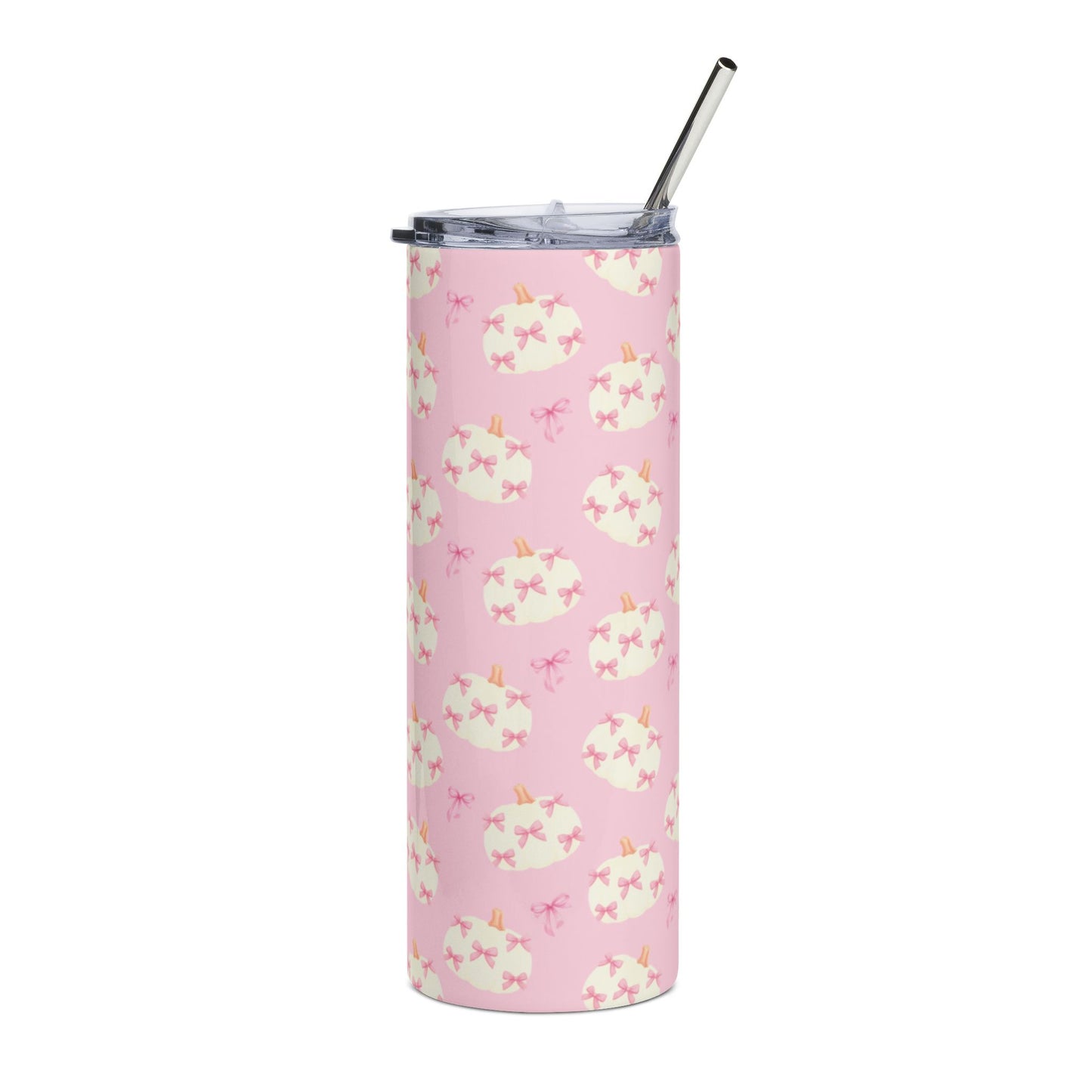 Pink pumpkin + free straw topper