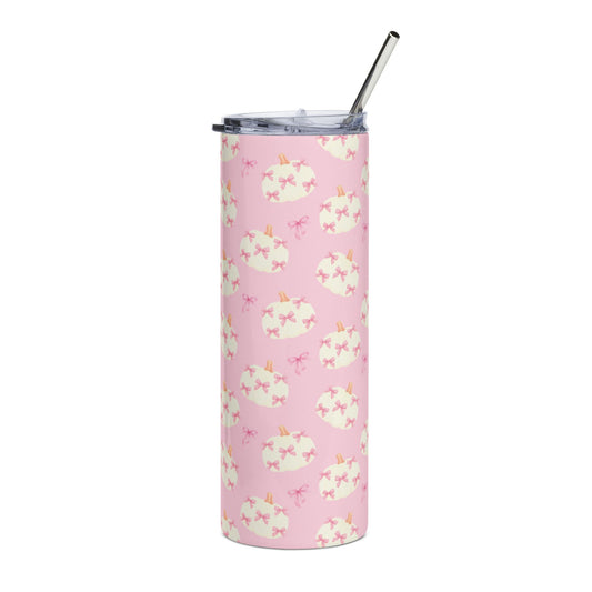 Pink pumpkin + free straw topper