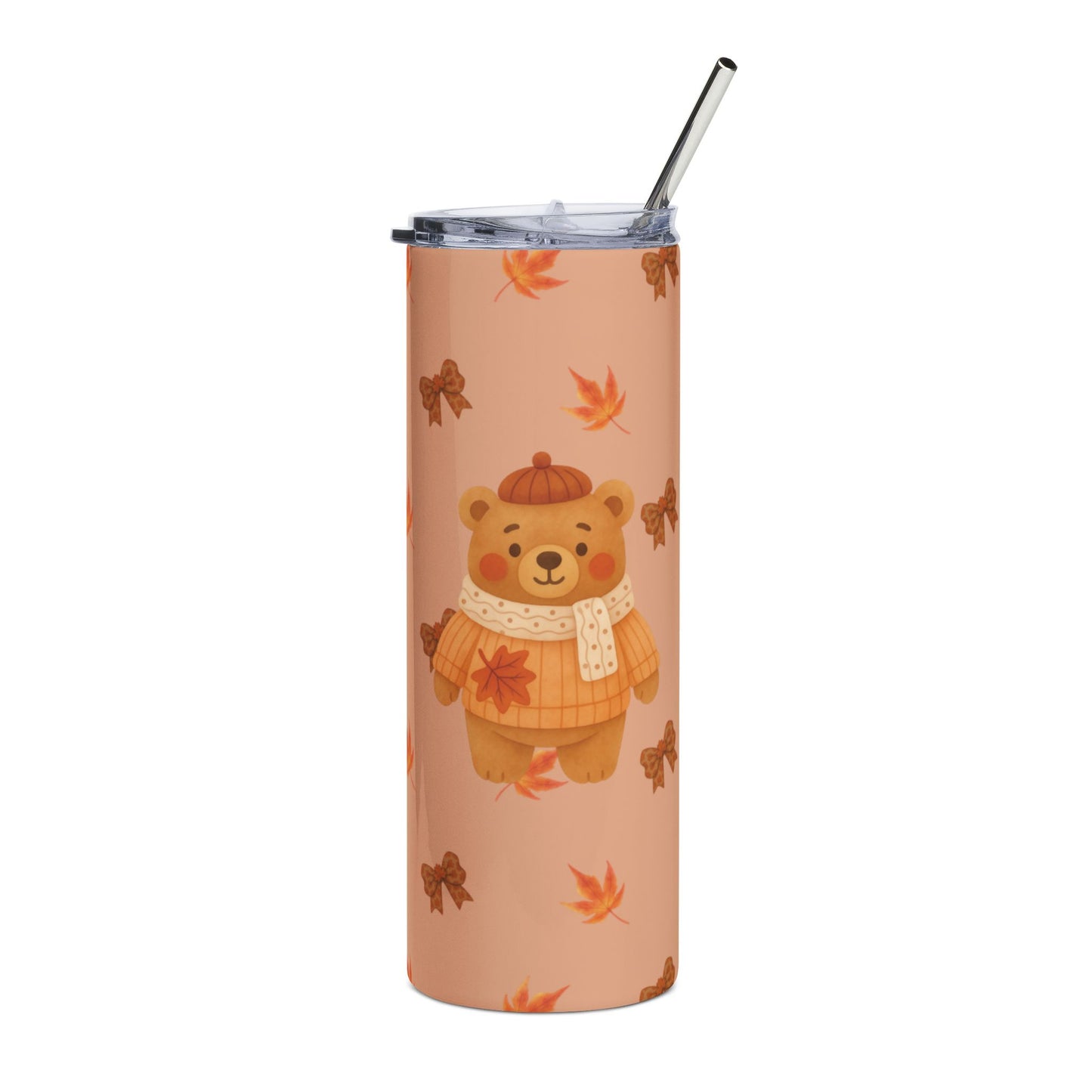 Cozy bear + free straw topper