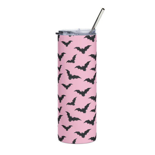 Pink Bats + free straw topper