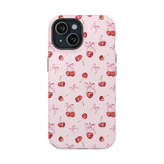 Cherry with bows Iphone Case