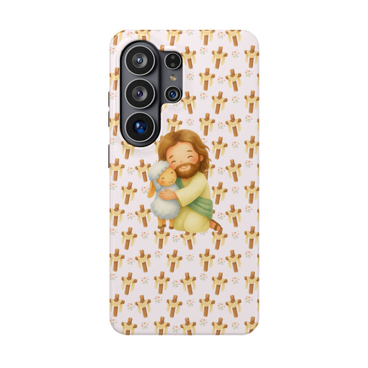 Jesus hugs Samsung Case
