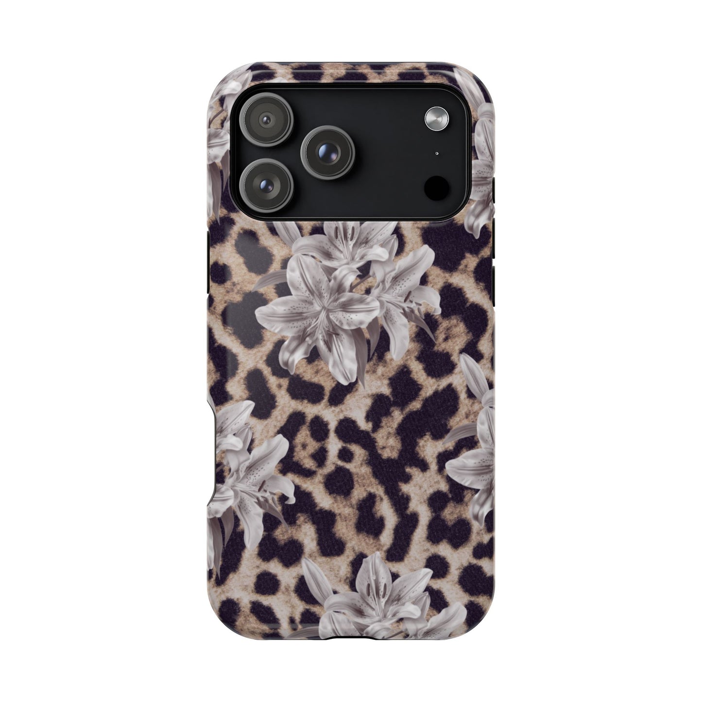 Leopard with Lilies Iphone Case