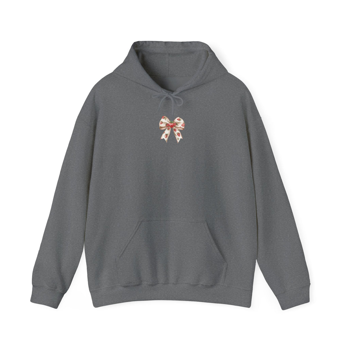 Berry bow hooded sweatshirt
