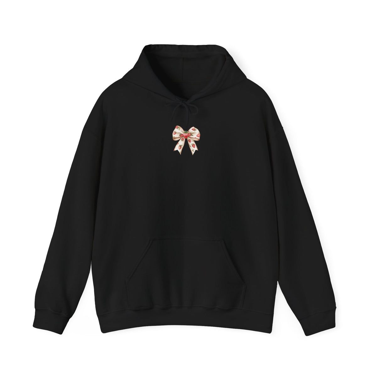 Berry bow hooded sweatshirt