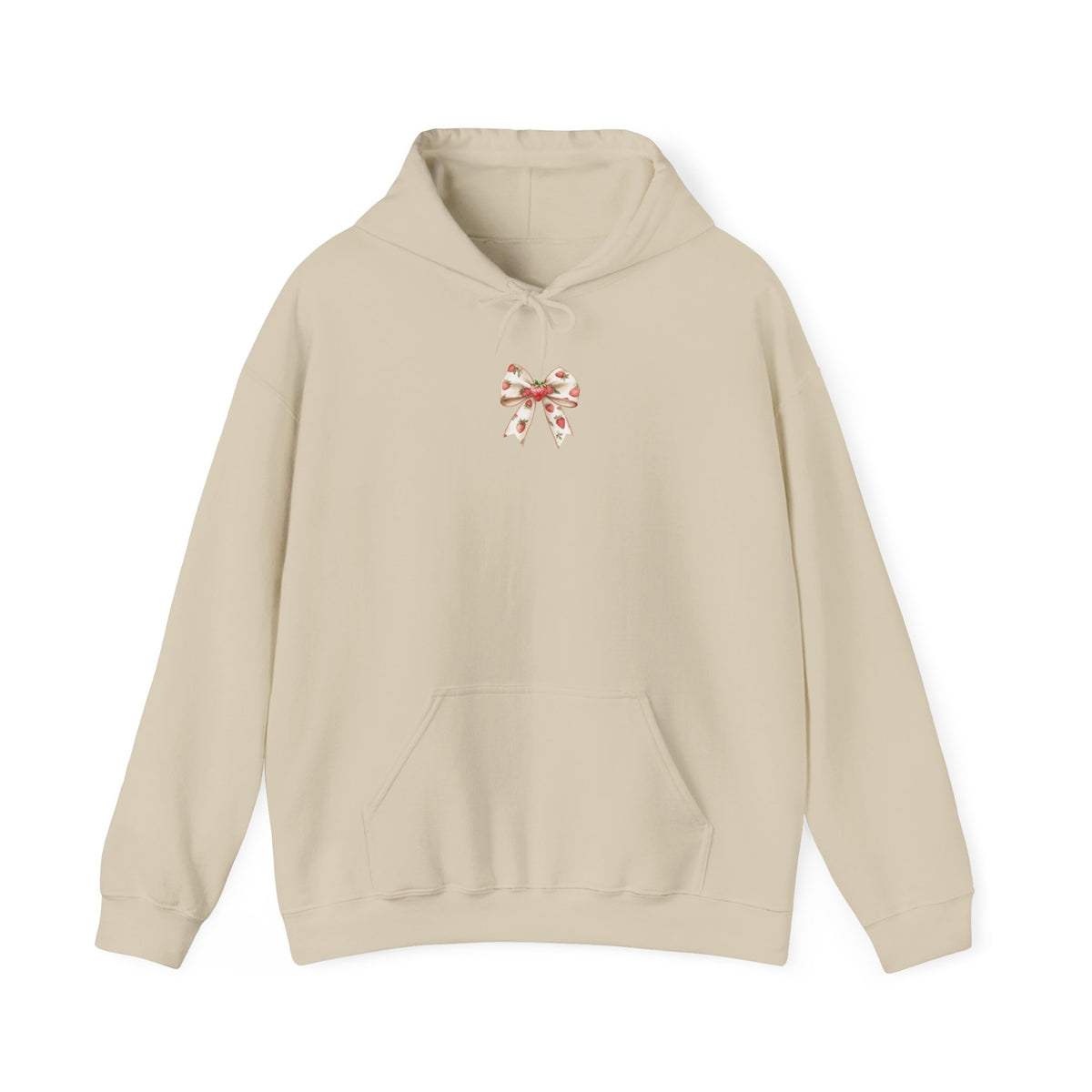 Berry bow hooded sweatshirt