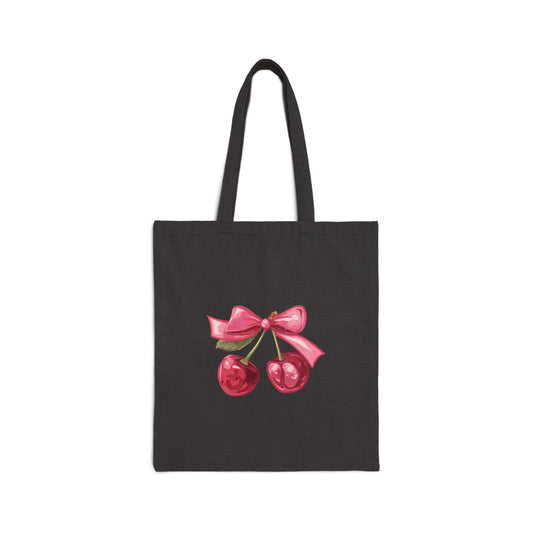 Cherry Cotton Tote Bag