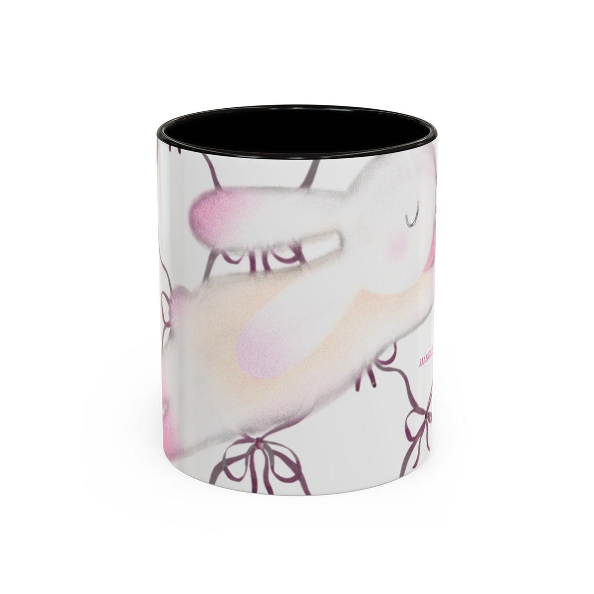 Rabbit bows mug
