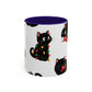 Christmas cats mug