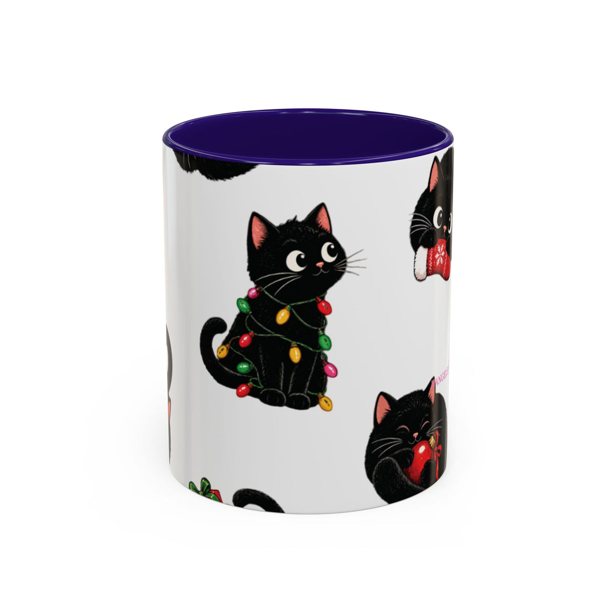 Christmas cats mug
