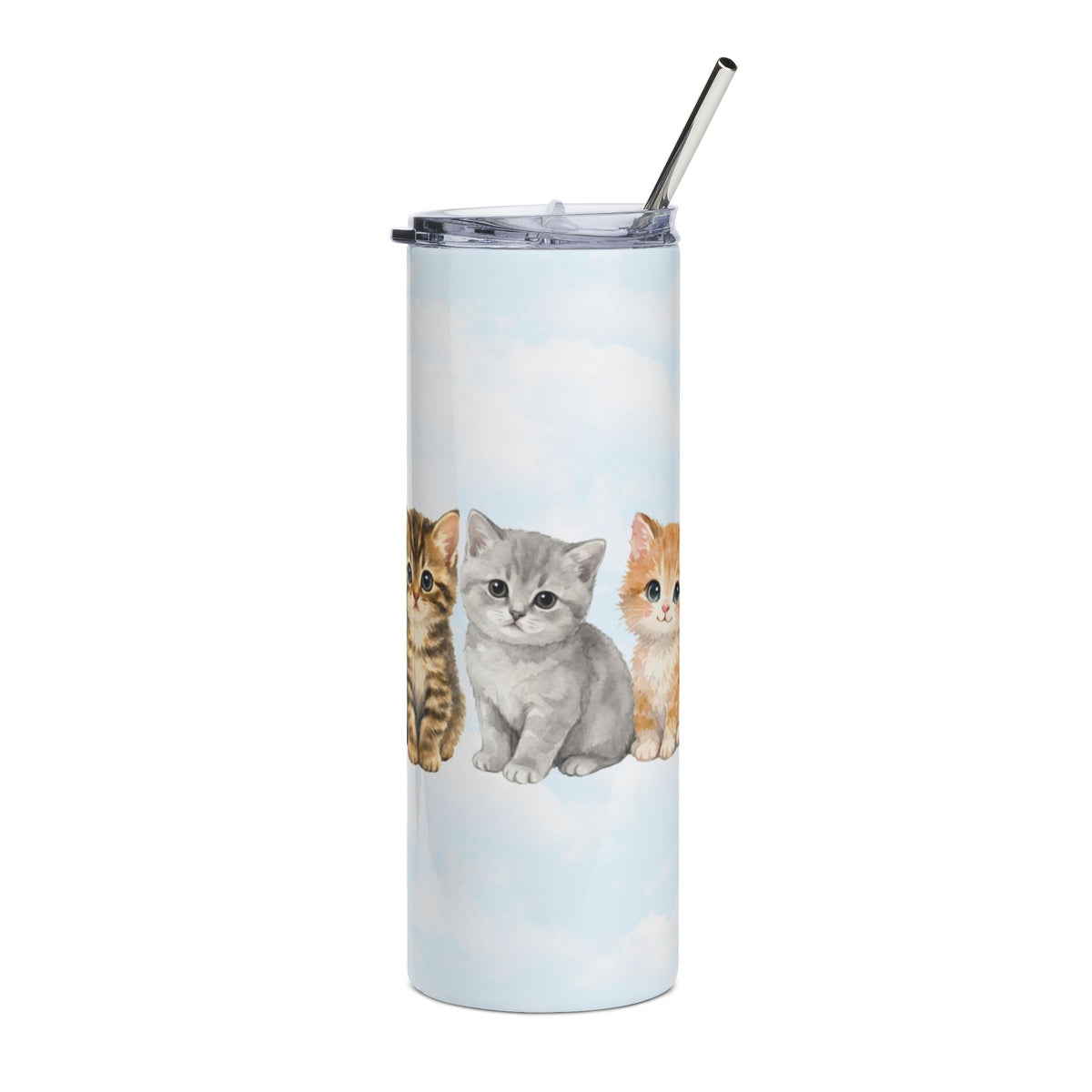 Cats on clouds + free straw topper