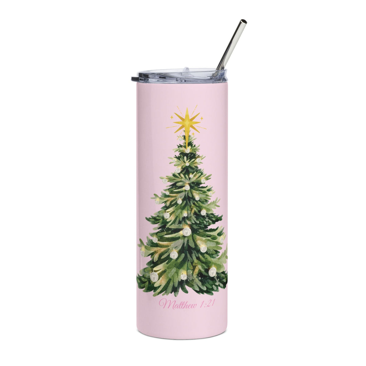 Matthew 1:21 + free straw topper