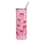 Pink Christmas + free straw topper