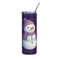 Purple snowman + free straw topper