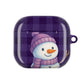 Purple snowman AirPods case
