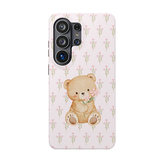 Bear and Flowers Samsung Case