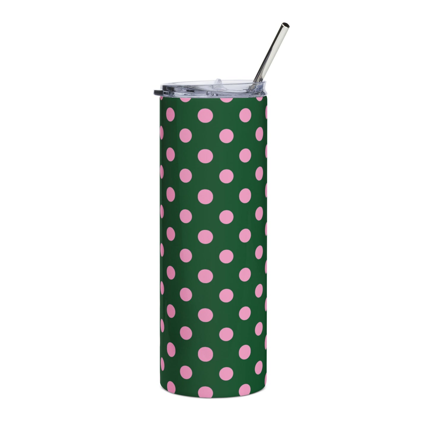 Strawberry matcha tumbler + free straw topper