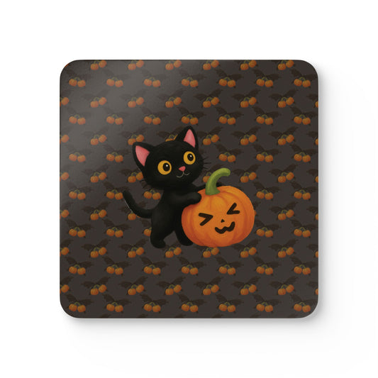 Cat and pumpkin Coasters (2)