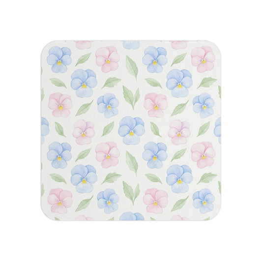 Blue and Pink flowers Coasters (2pc)