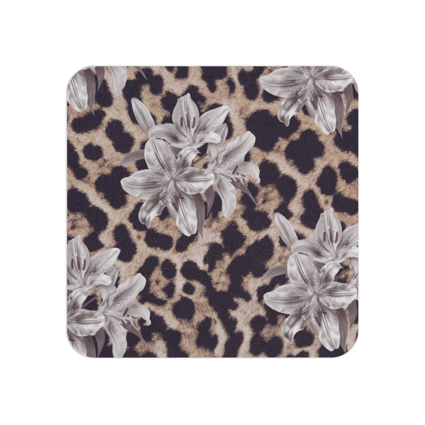 Leopard with Lilies Coasters (2pc)