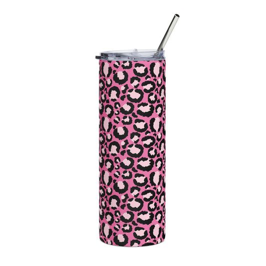 Pink print + free straw topper