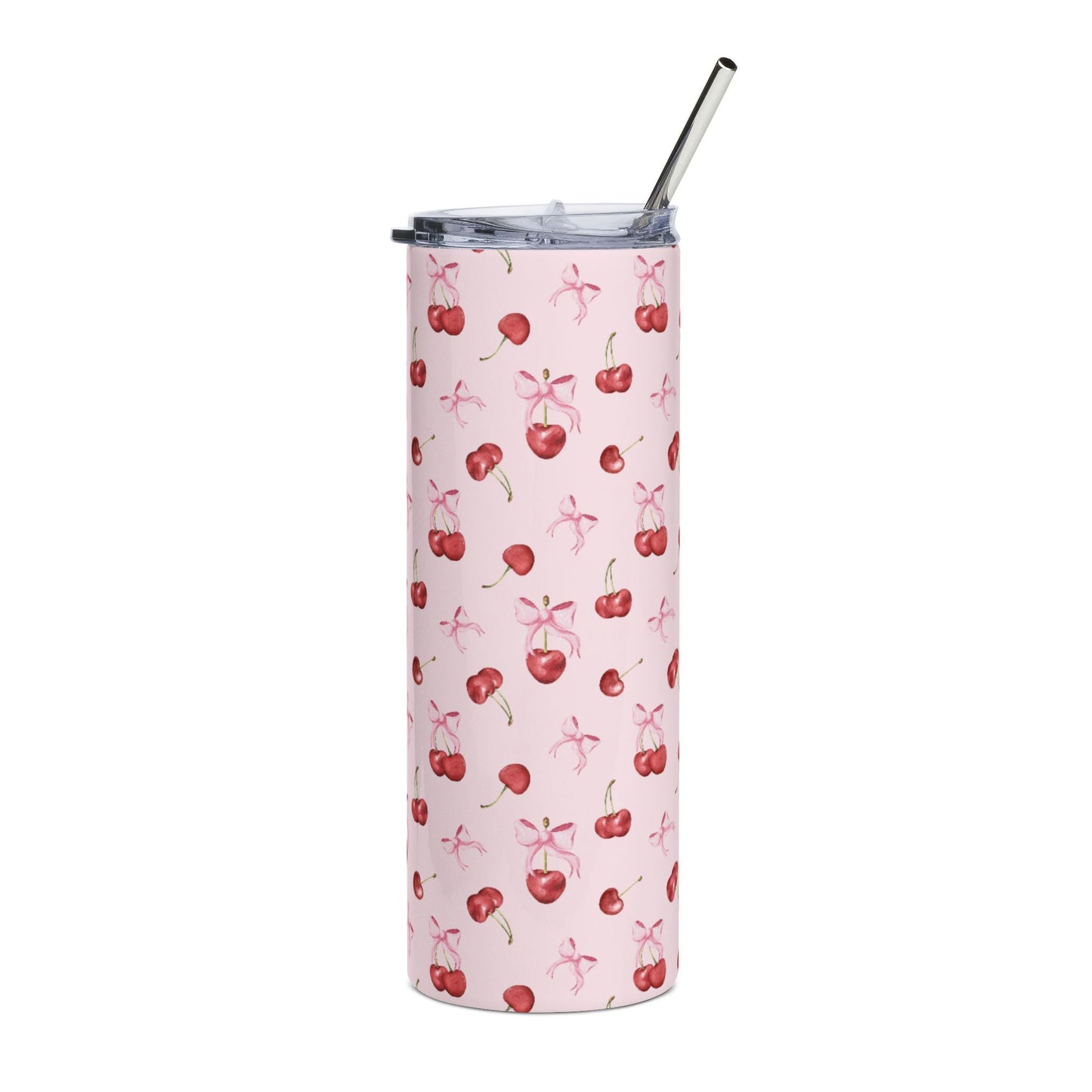 Pink cherry + free straw topper