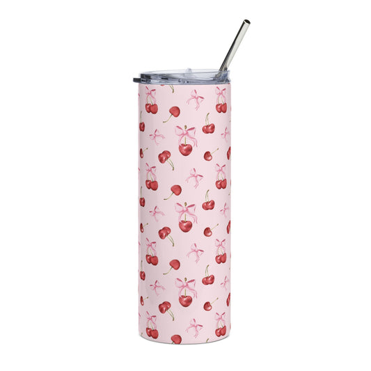 Pink cherry + free straw topper