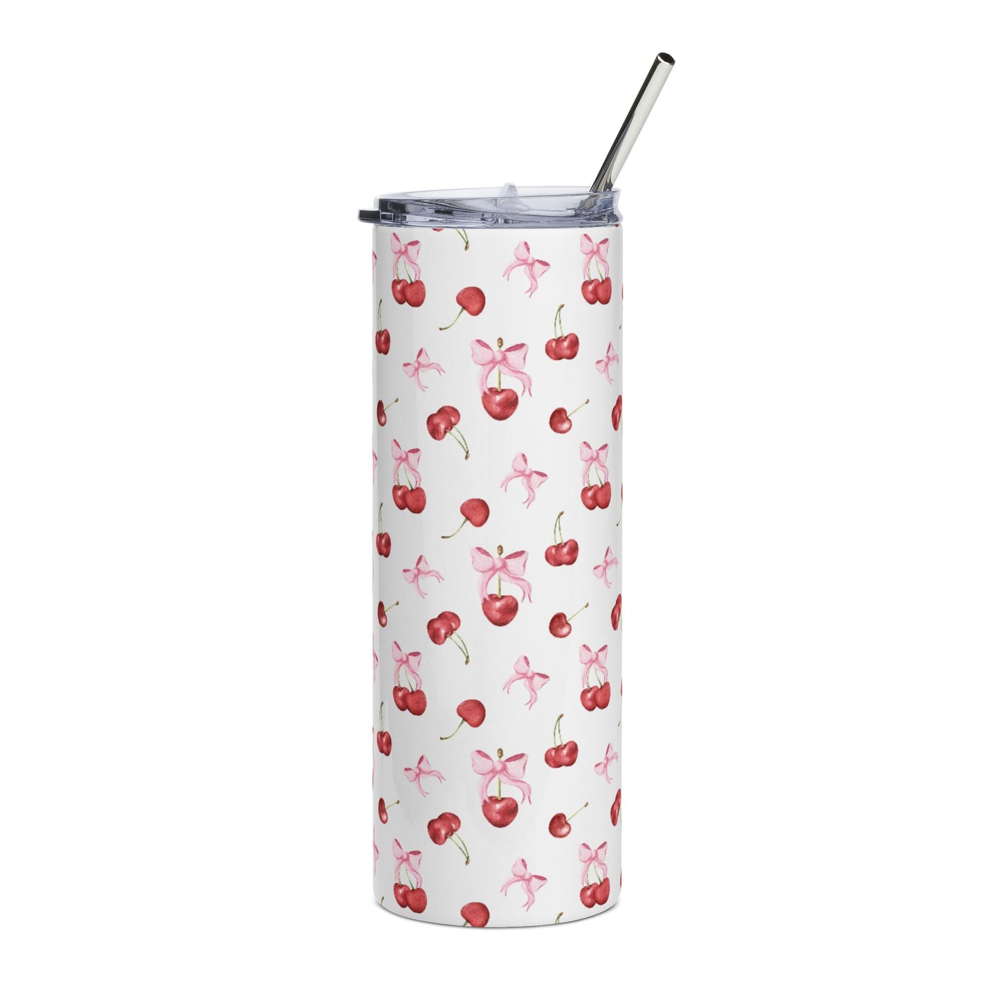 White cherry + free straw topper