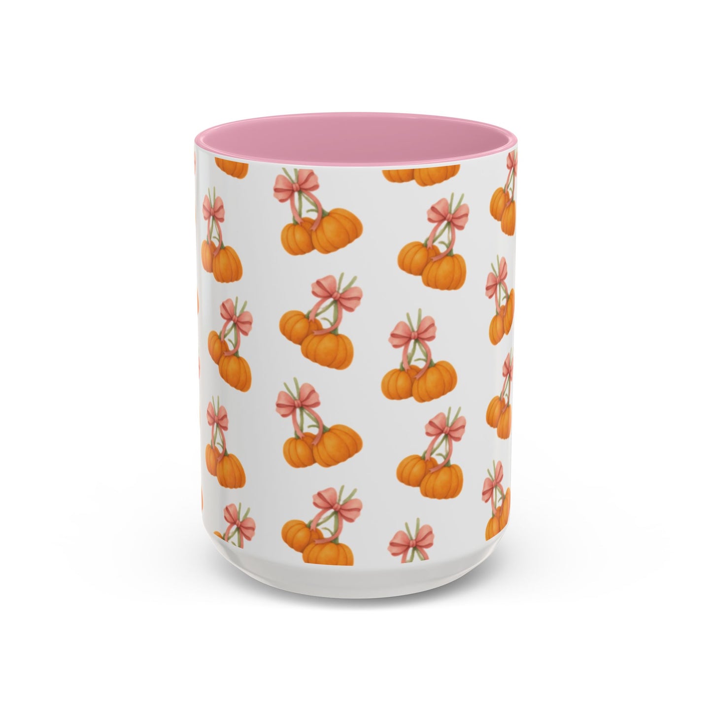 Bow pumpkin mug