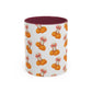 Bow pumpkin mug