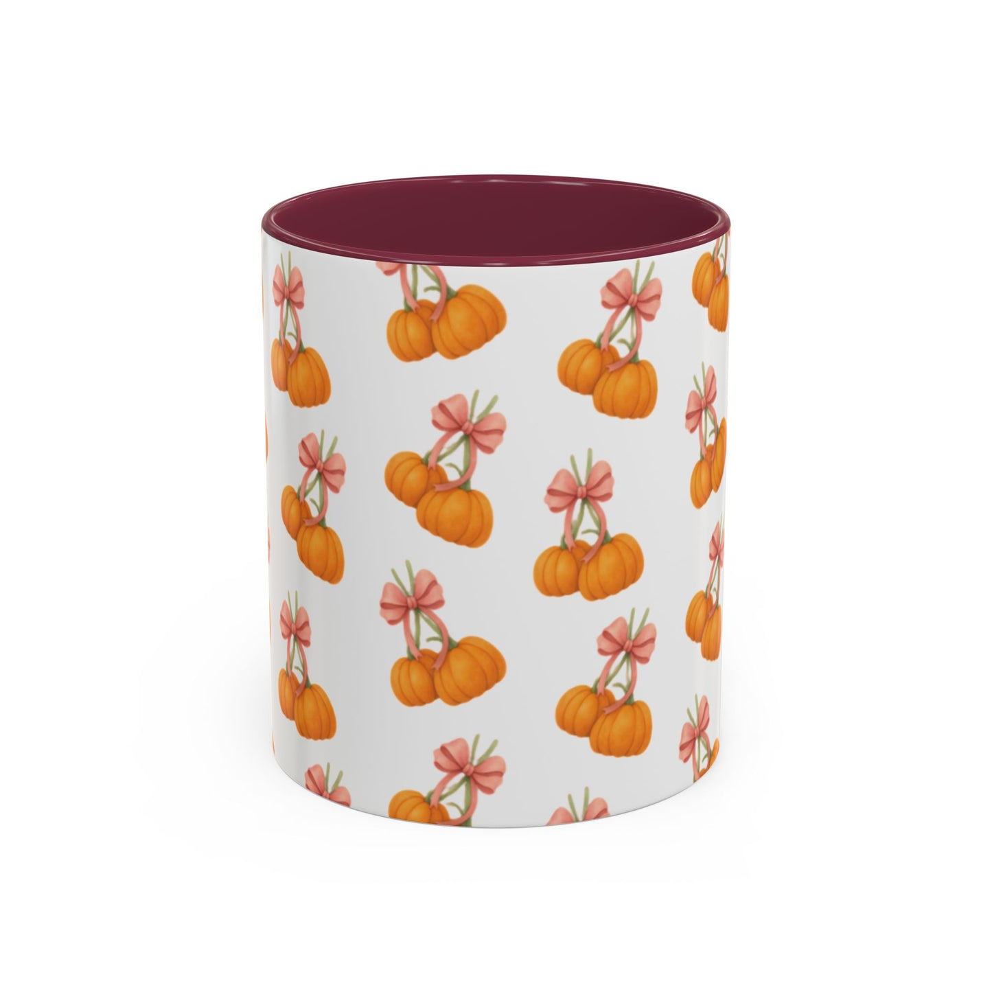 Bow pumpkin mug