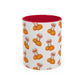 Bow pumpkin mug