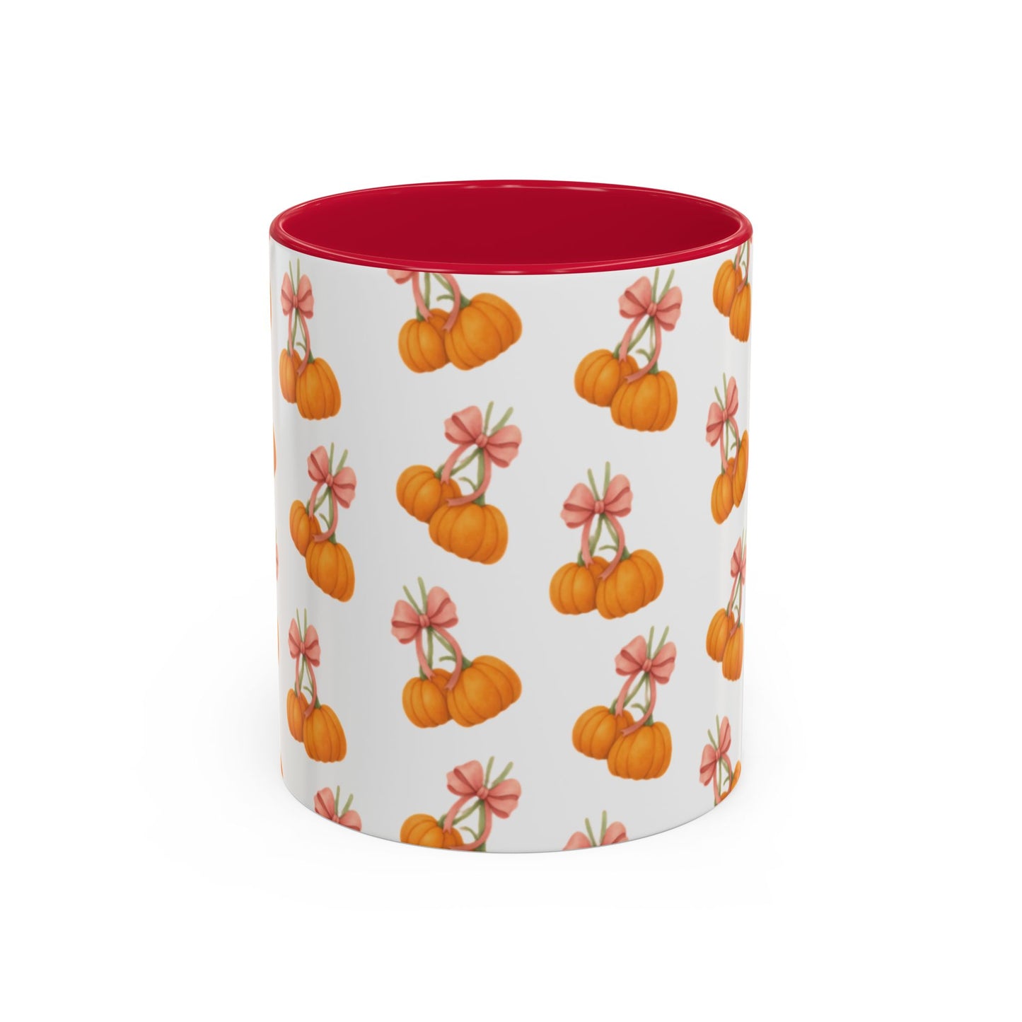Bow pumpkin mug