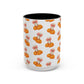 Bow pumpkin mug