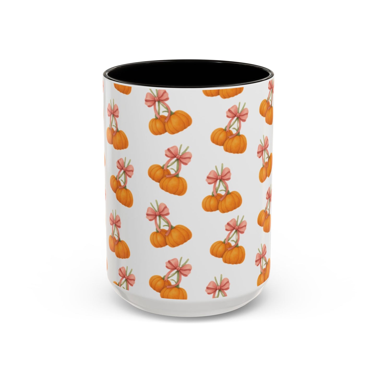 Bow pumpkin mug