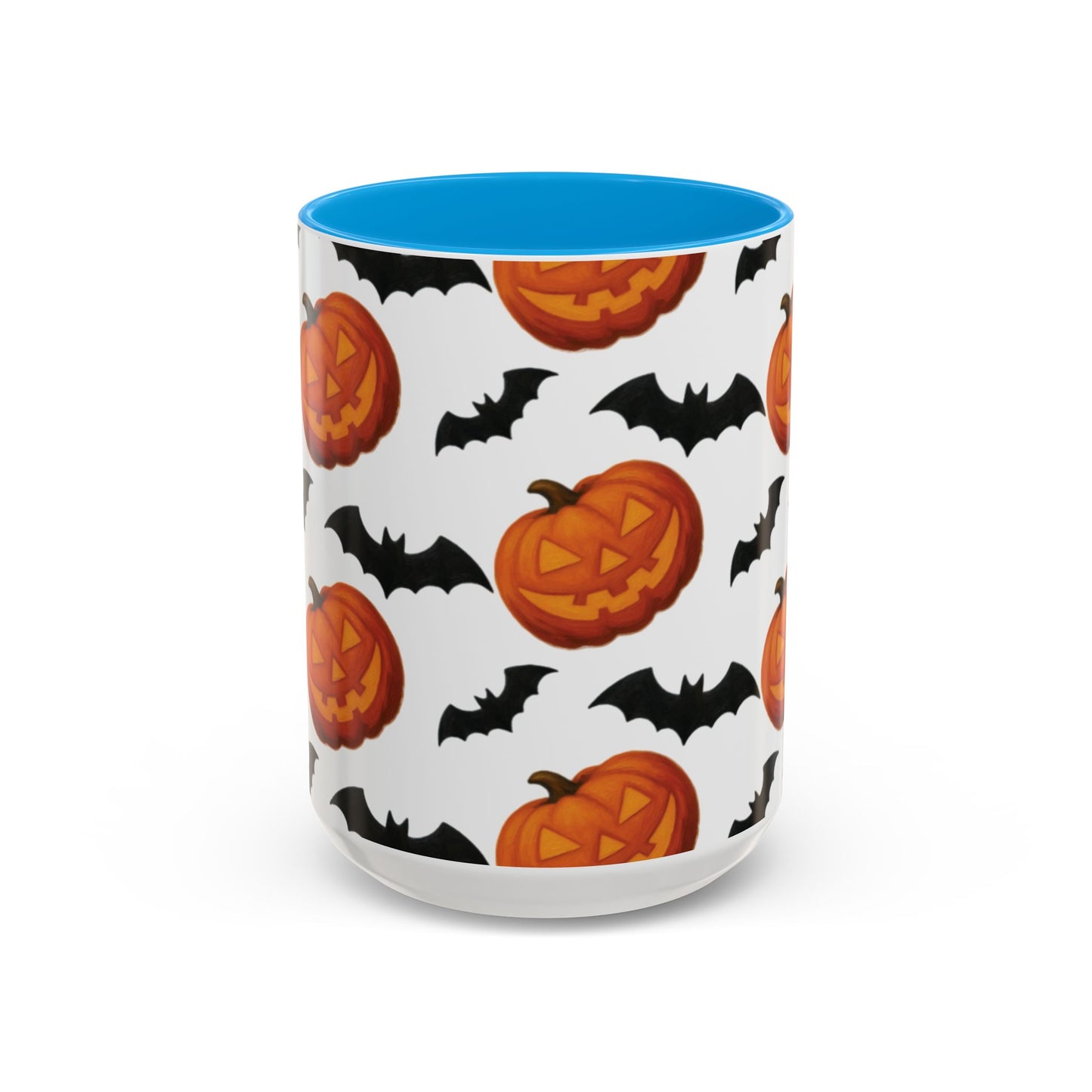 Pumpkin + Bats mug