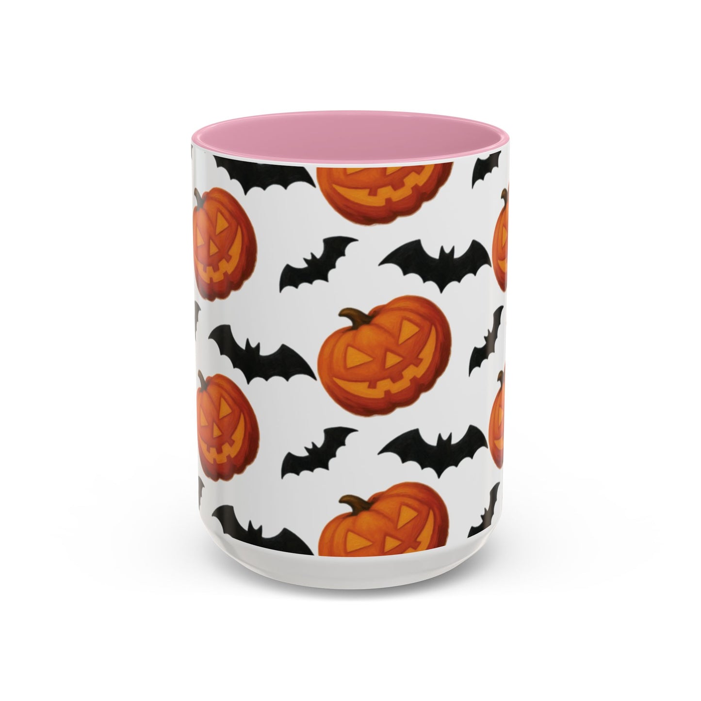 Pumpkin + Bats mug