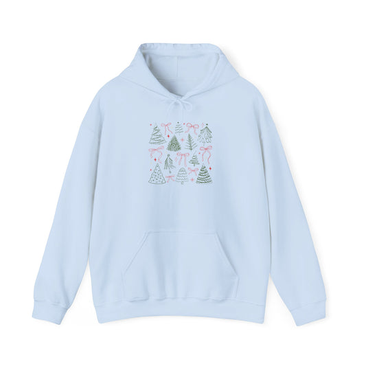 Christmas trees and bows