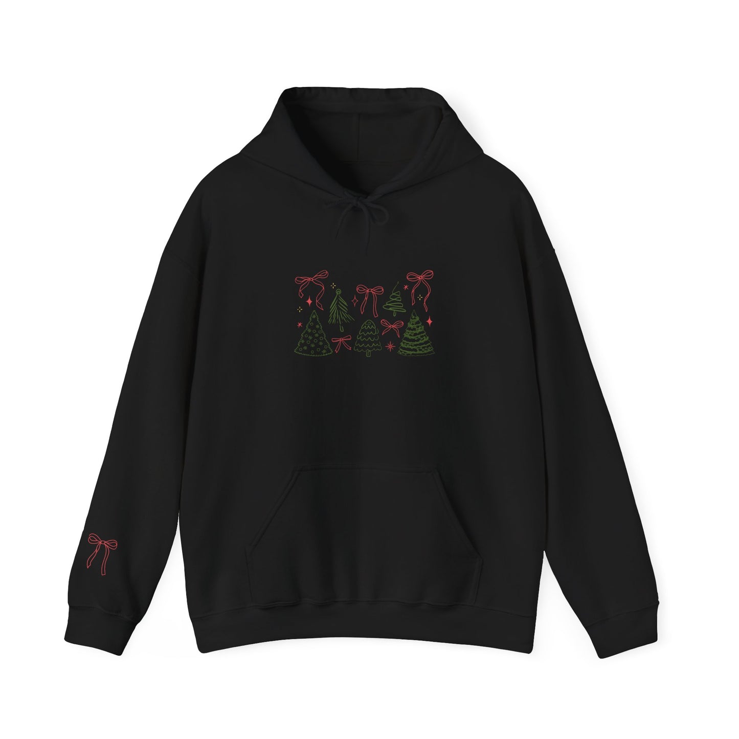Christmas and bows hoodie