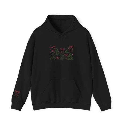 Christmas and bows hoodie
