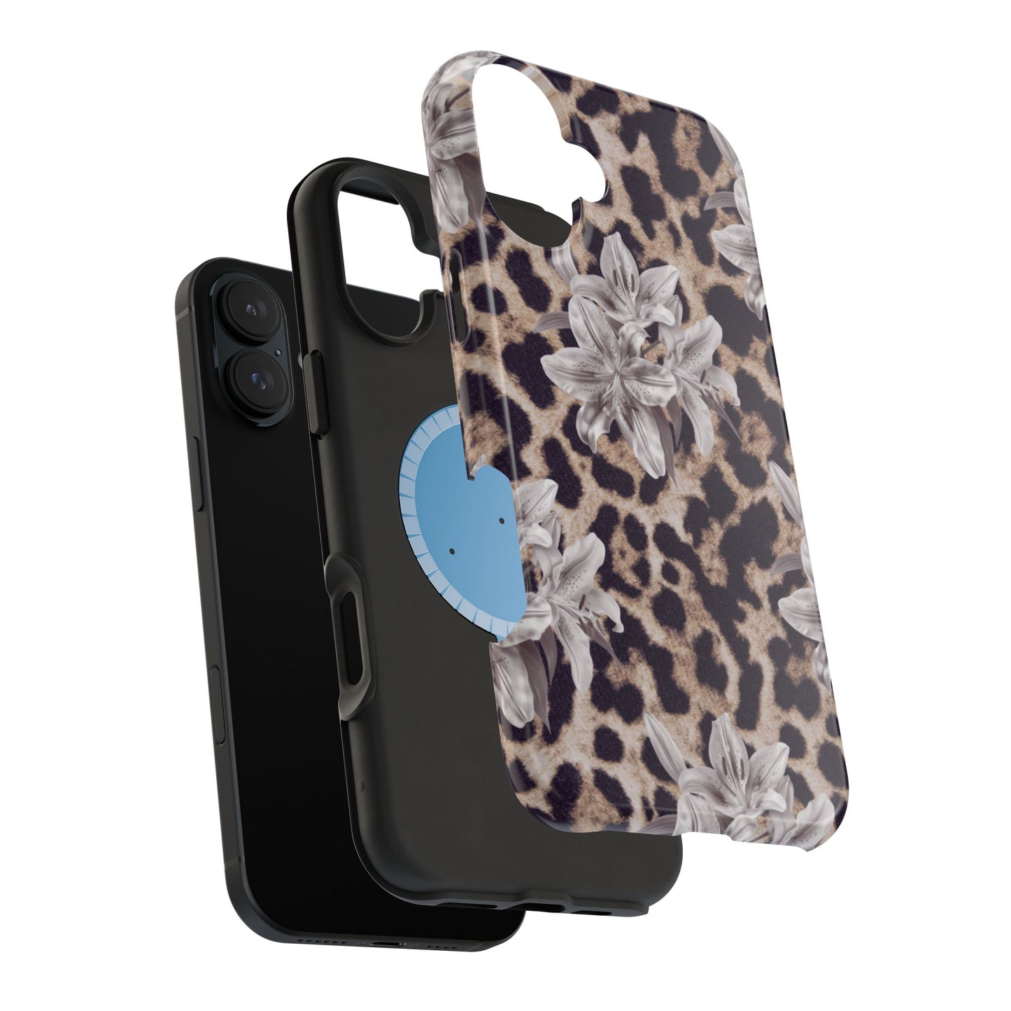 Leopard with Lilies Iphone Case