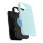 Teal dots Iphone Case