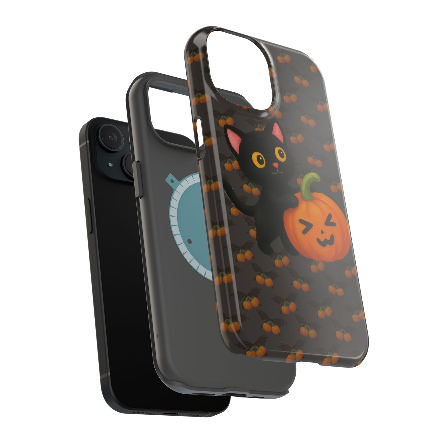 Cat and pumpkin Iphone Case