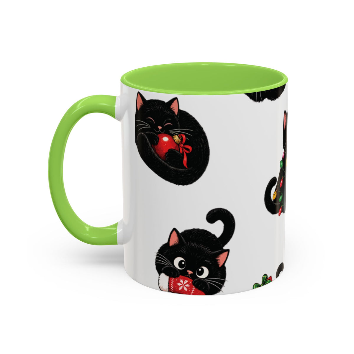 Christmas cats mug