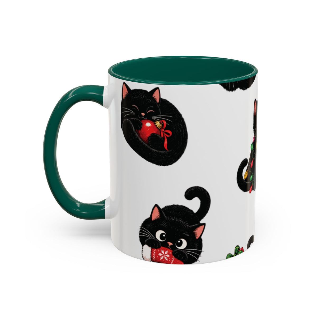 Christmas cats mug
